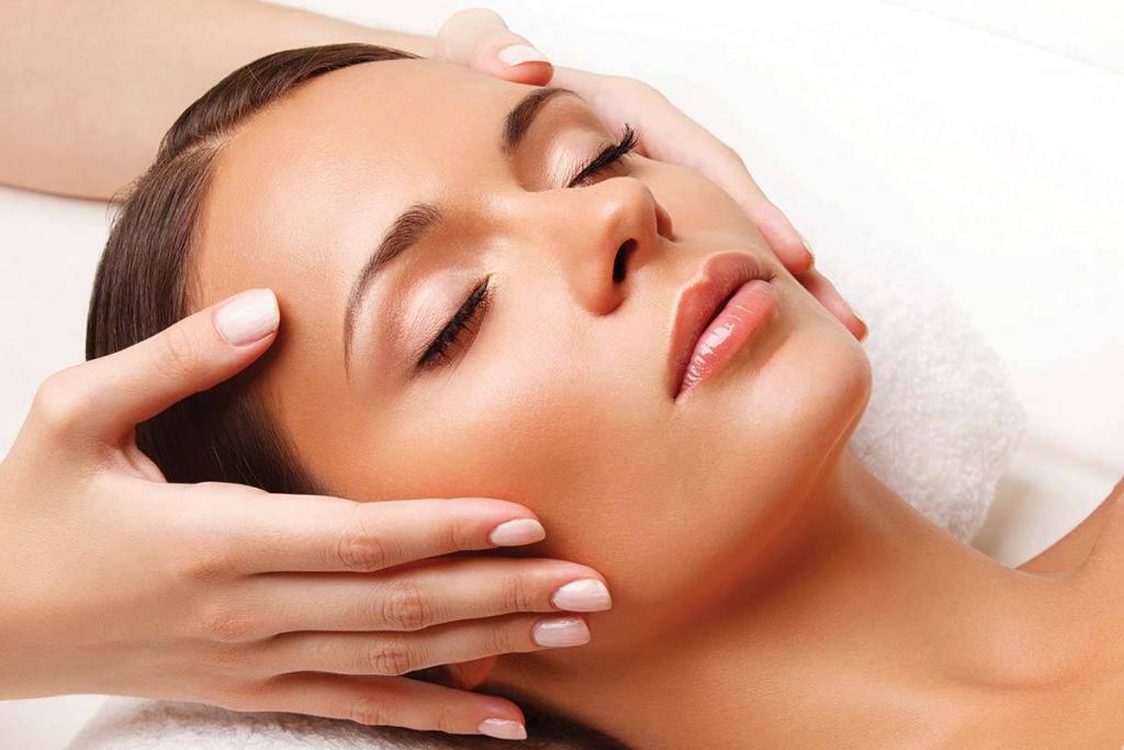 A woman's, soft face after a chemical peel