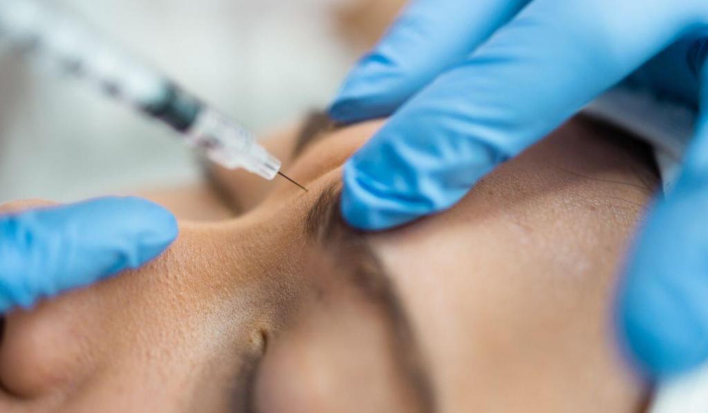 a person getting a botox injection